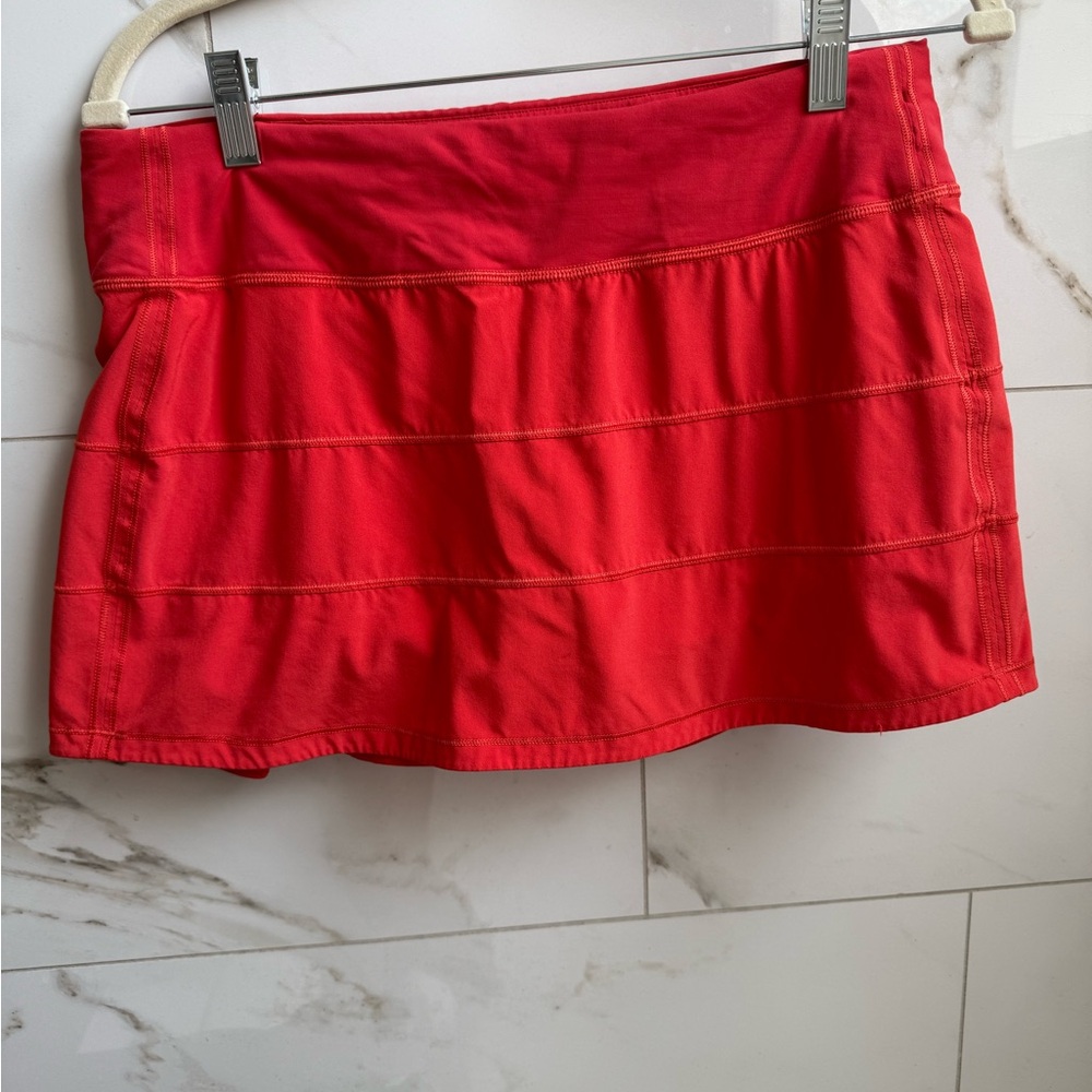 Lululemon Athletica Red Mini Skirt